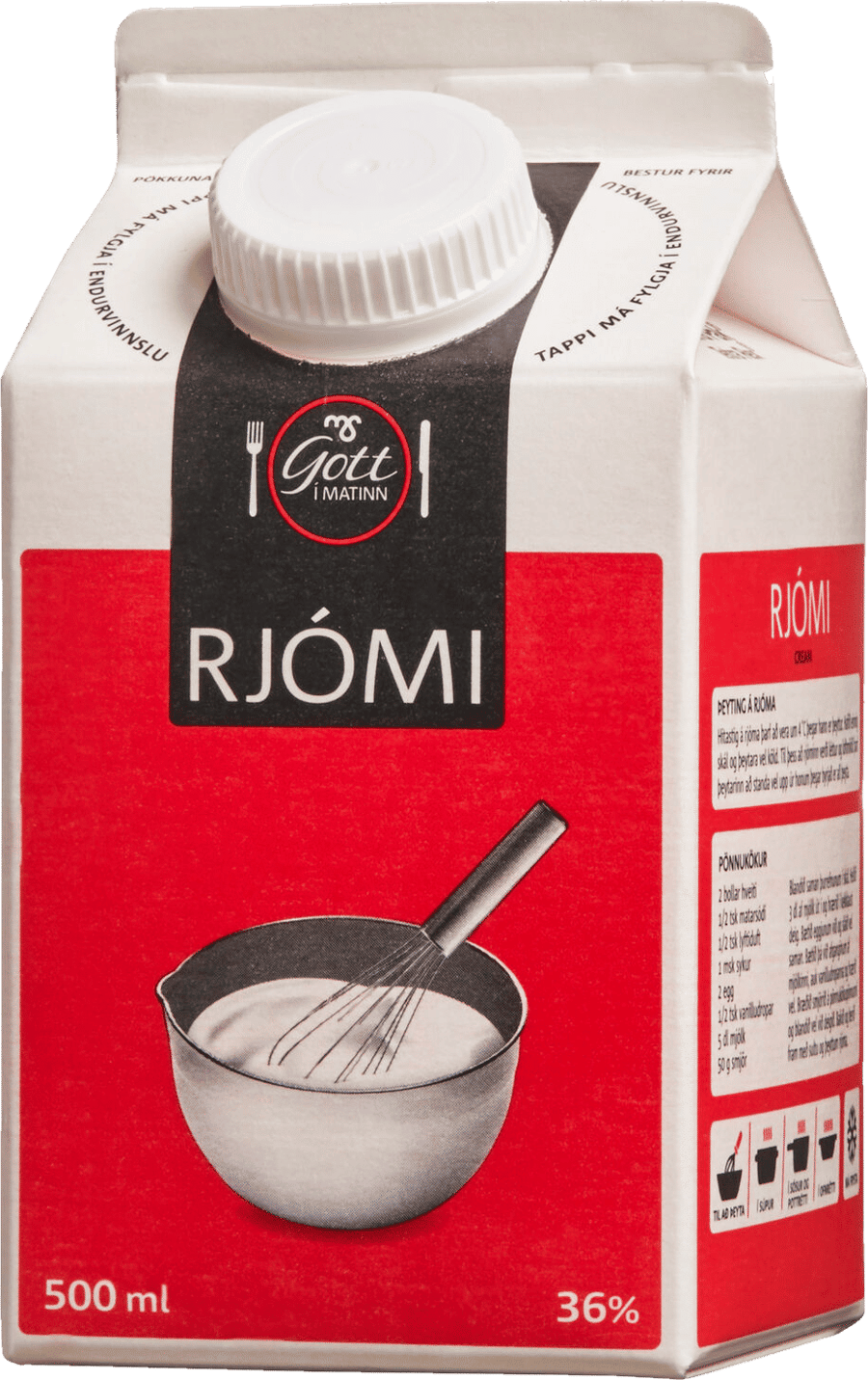 Gott í matinn Rjómi 36% 500 ml