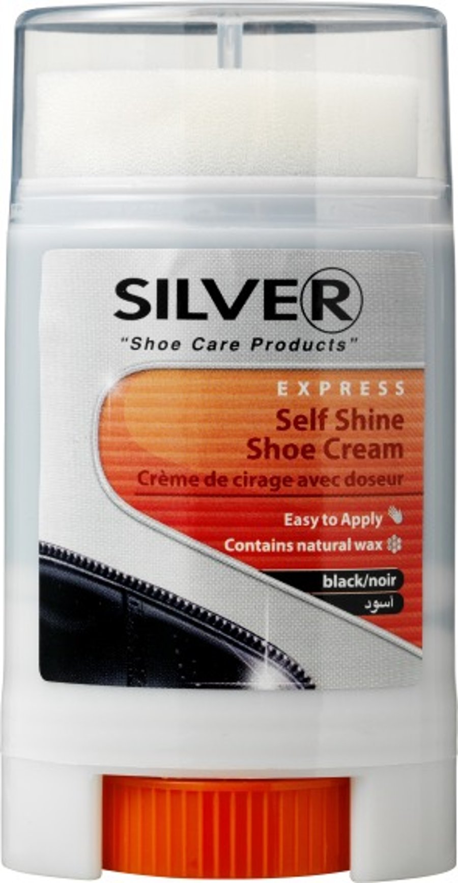 Silver Self Shine skóáburður svartur