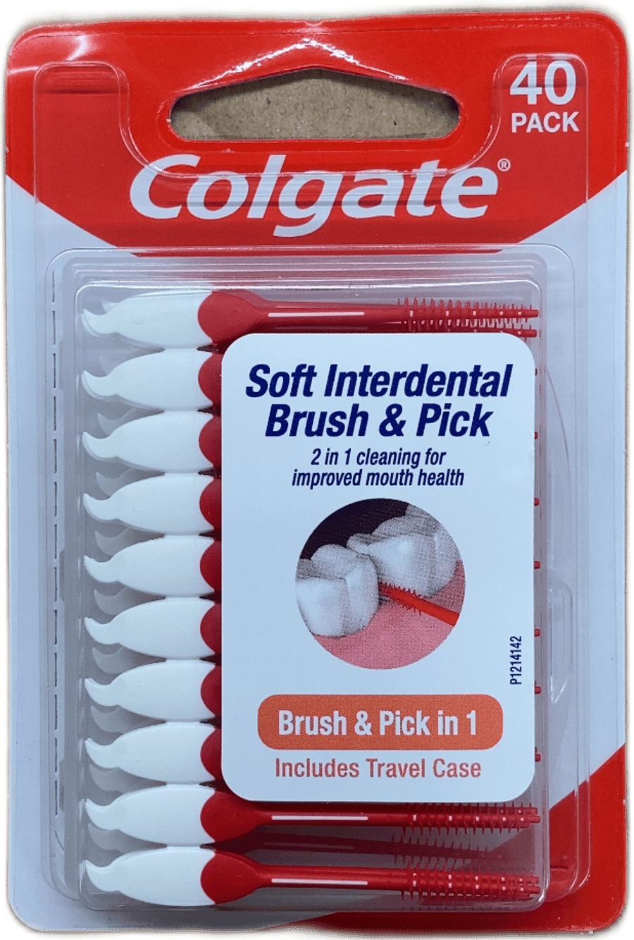 Colgate mjúkur millitannabursti og tannstöngull 40 stk