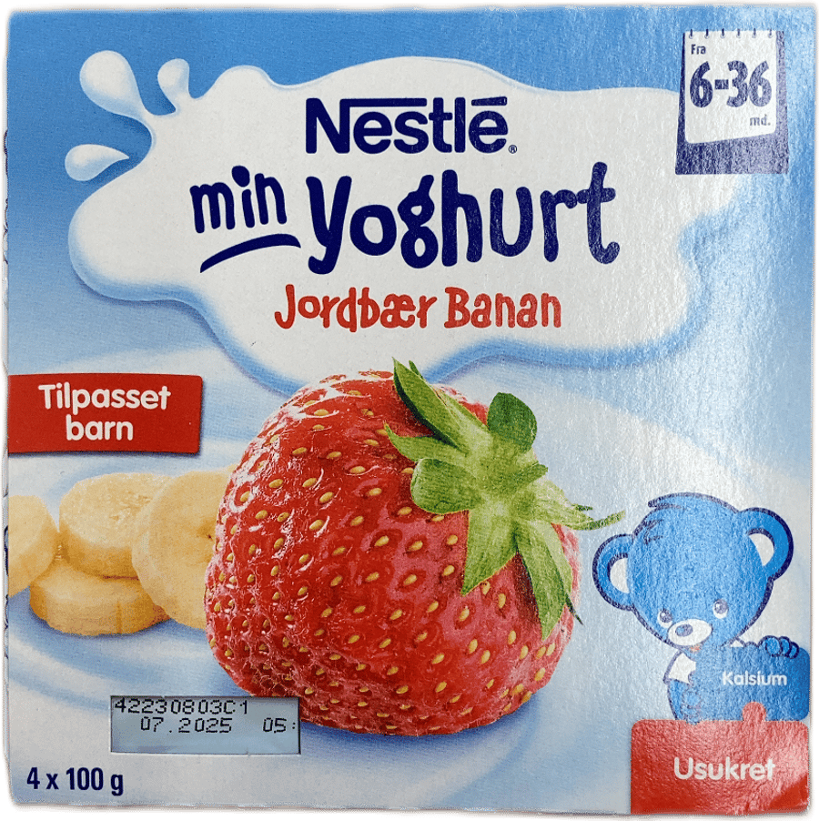 Nestlé Min Jógúrt Jarðarber Banan 400 g