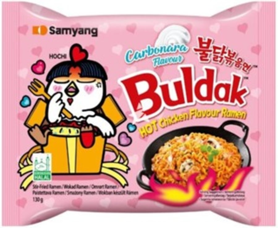 Buldak Hot Chicken Carbonara núðlur 130 g