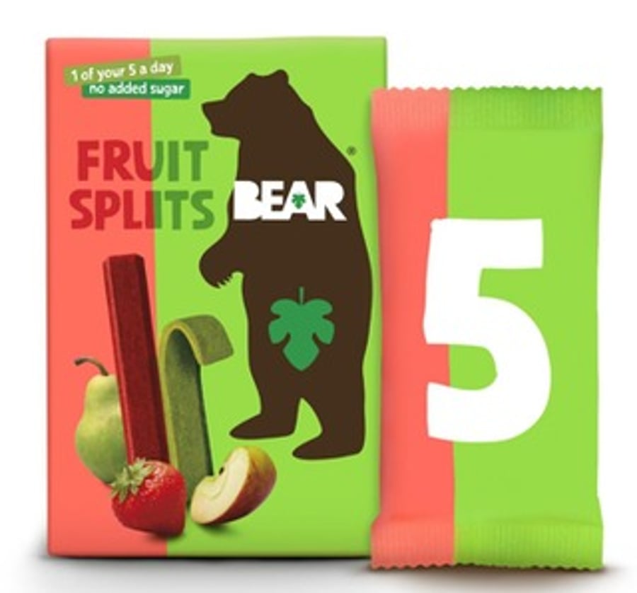 Bear Fruit Splits epli og jarðarber 100 g
