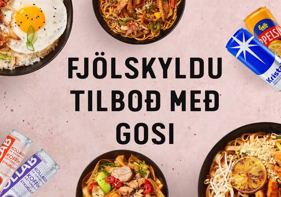 Fjölskyldutilboð með gosi