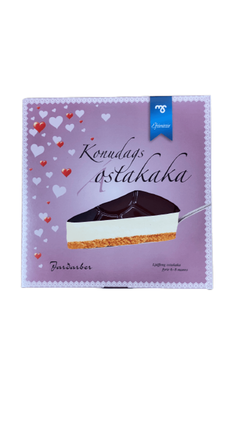 Konudagskaka Ostakaka Jarðarber 600 g