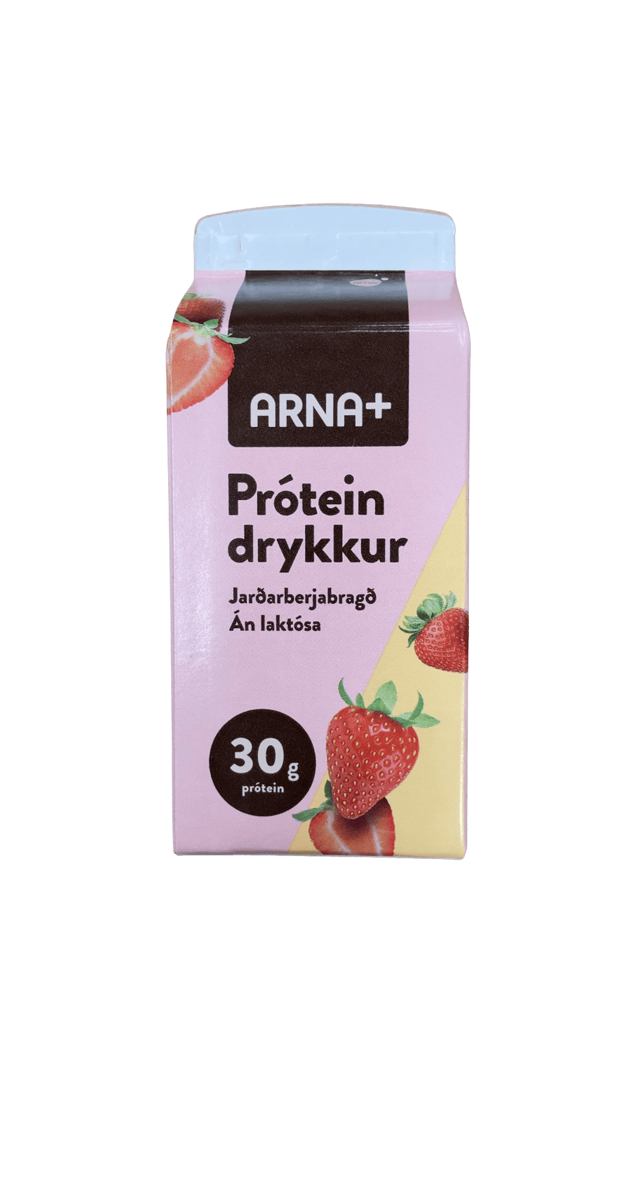 Arna+ Próteindrykkur Jarðarberjabragð án laktósa 300 ml