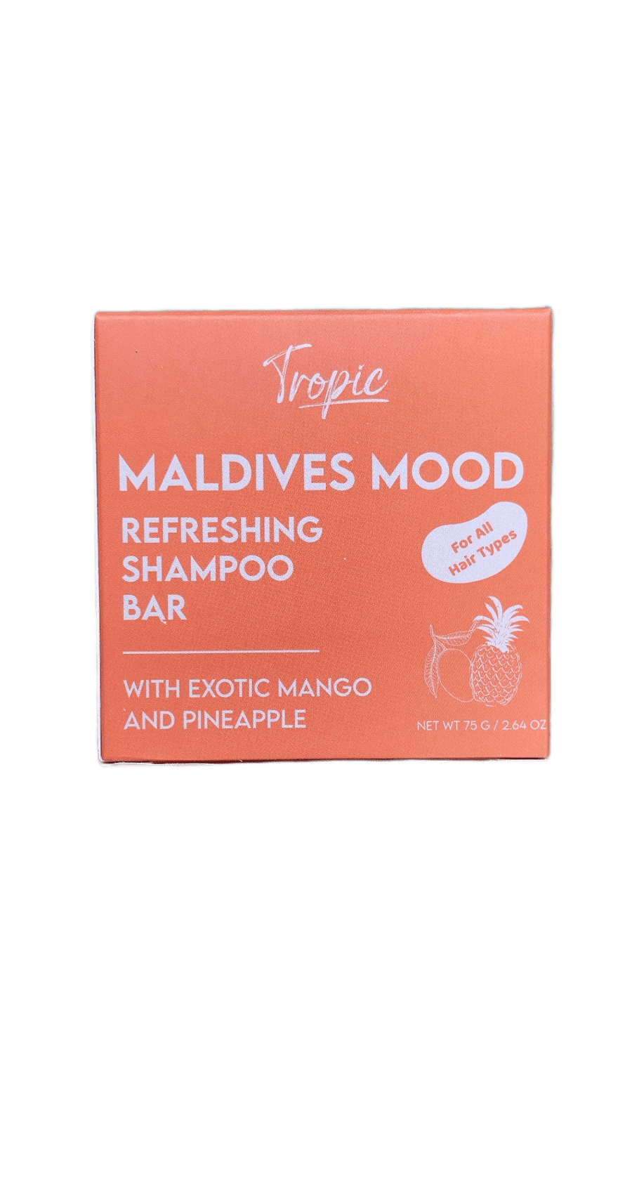 Tropic Maldives Mood frískandi sjampóstykki, framandi mangó og ananas 75 g