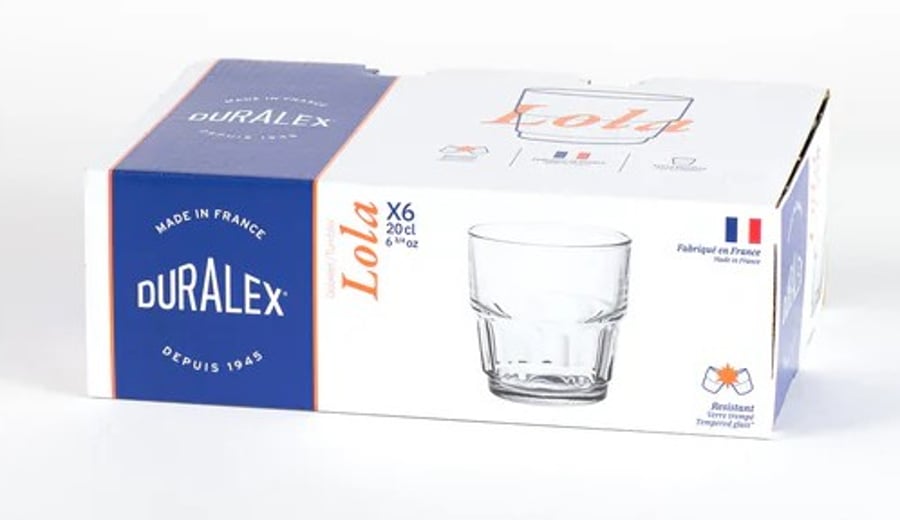 Duralex Lola glös clear 20 cl. - 6 stk.