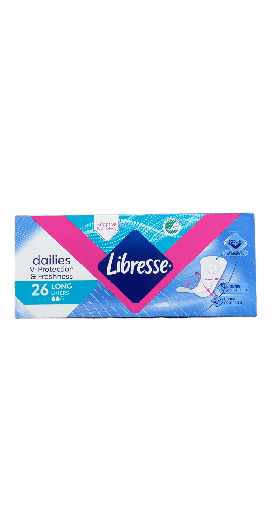 Libresse Dailies V-Protection & Freshness Long nærbuxnainnlegg 26 stk