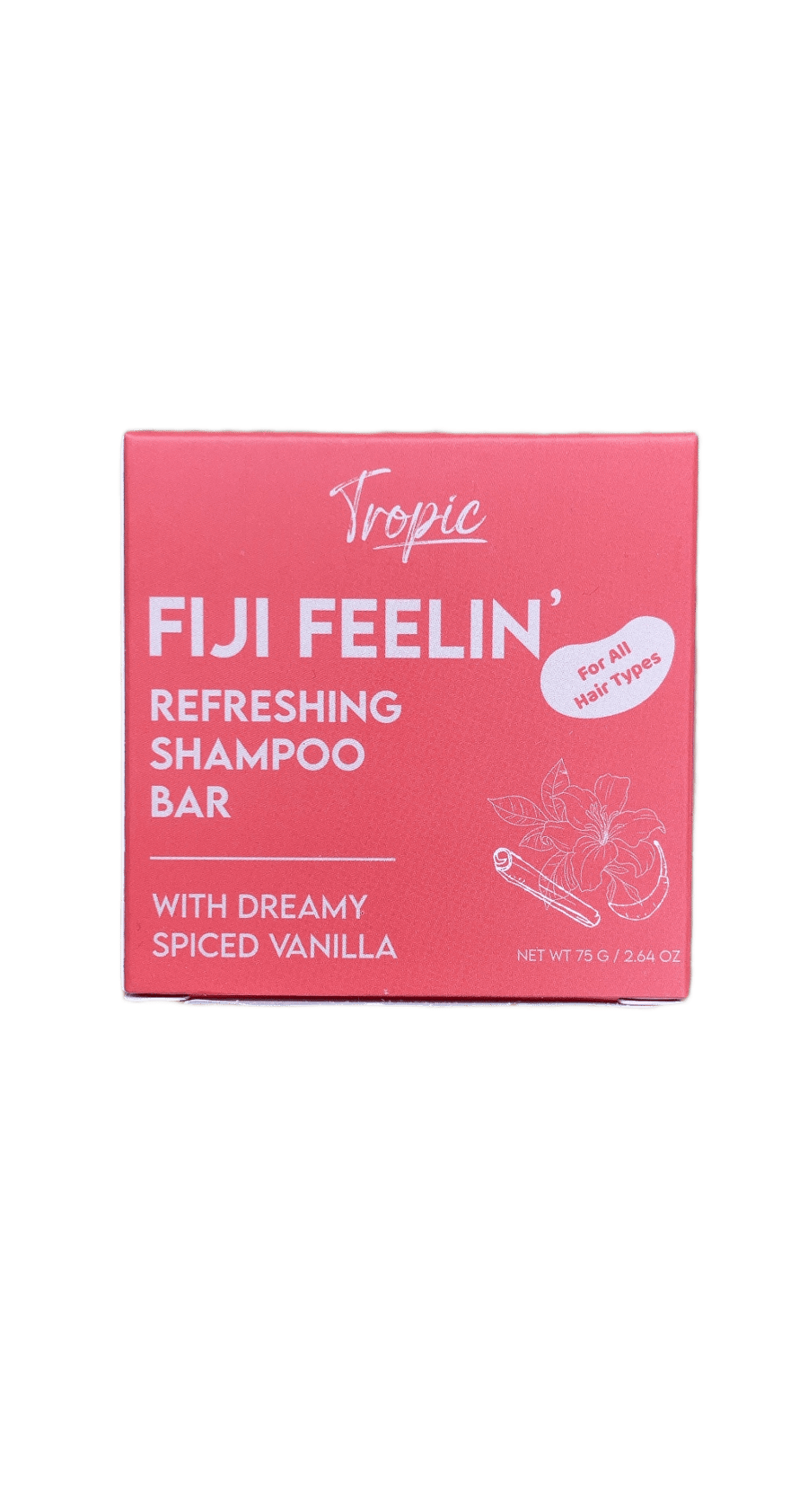 Tropic Fiji Feelin' frískandi sjampóstykki, draumkennd krydduð vanilla 75 g