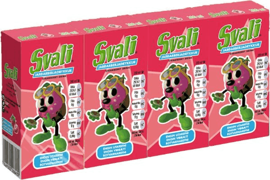 Svali jarðaberja 4x200 ml