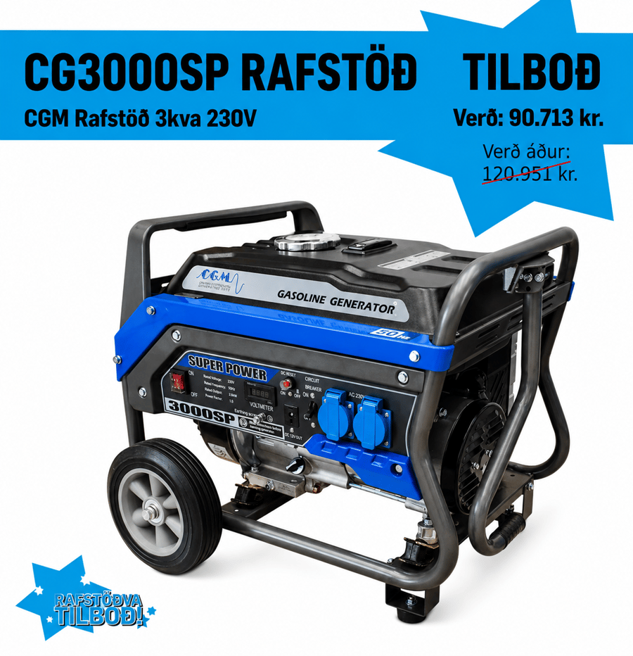 CGM Rafstöð 3kva 230V