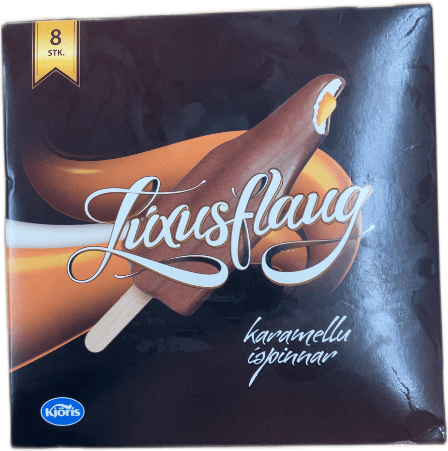 Kjörís Luxusflaug Karamellu Íspinnar 400 ml