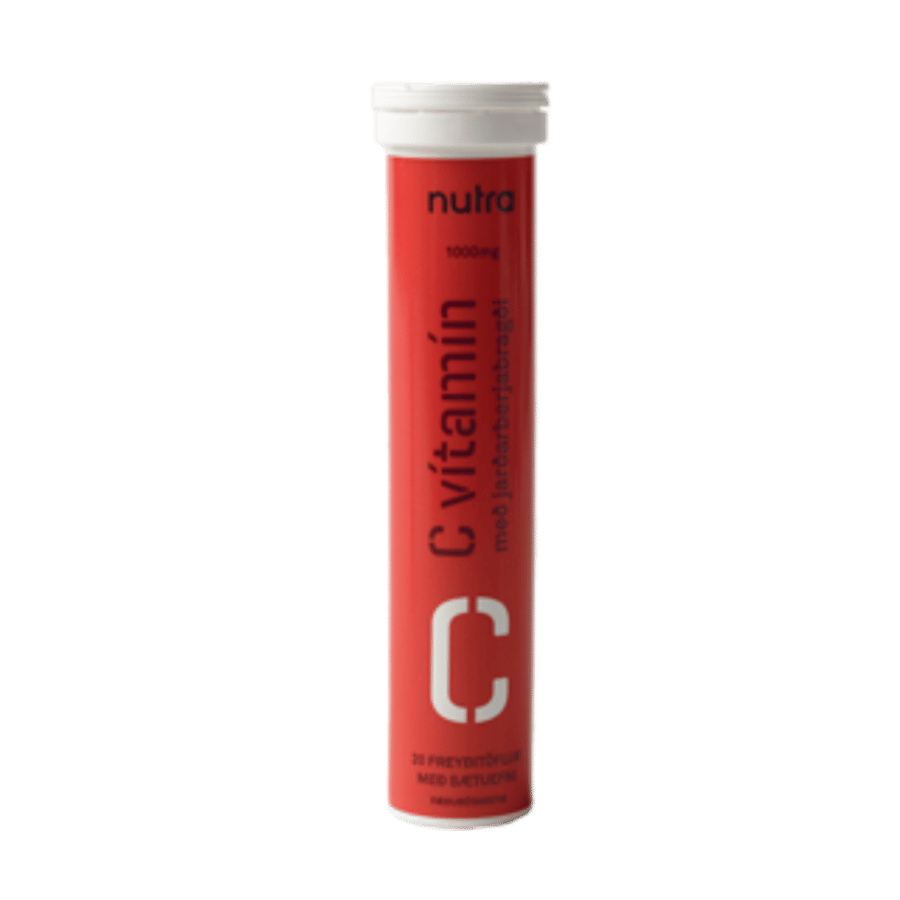 Nutra C-1000 jarðaberja freyðitöflur 20 stk.