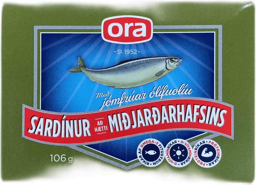 Ora Sardínur Miðjarðarhafsins með jómfrúarolíu 106 g