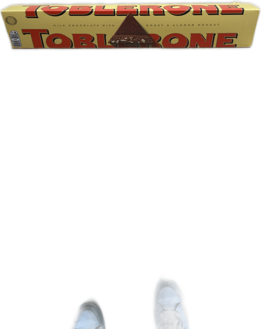 Toblerone mjólkursúkkulaði með hunangi og möndlunúggati 360 g
