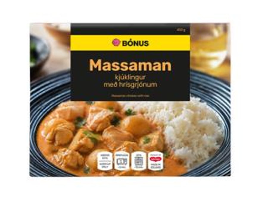 Bónus réttur massaman karrý kjúklingur 400 g