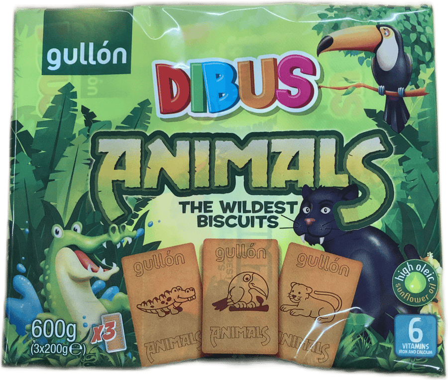 Gullón Dibus dýrakex 600 g