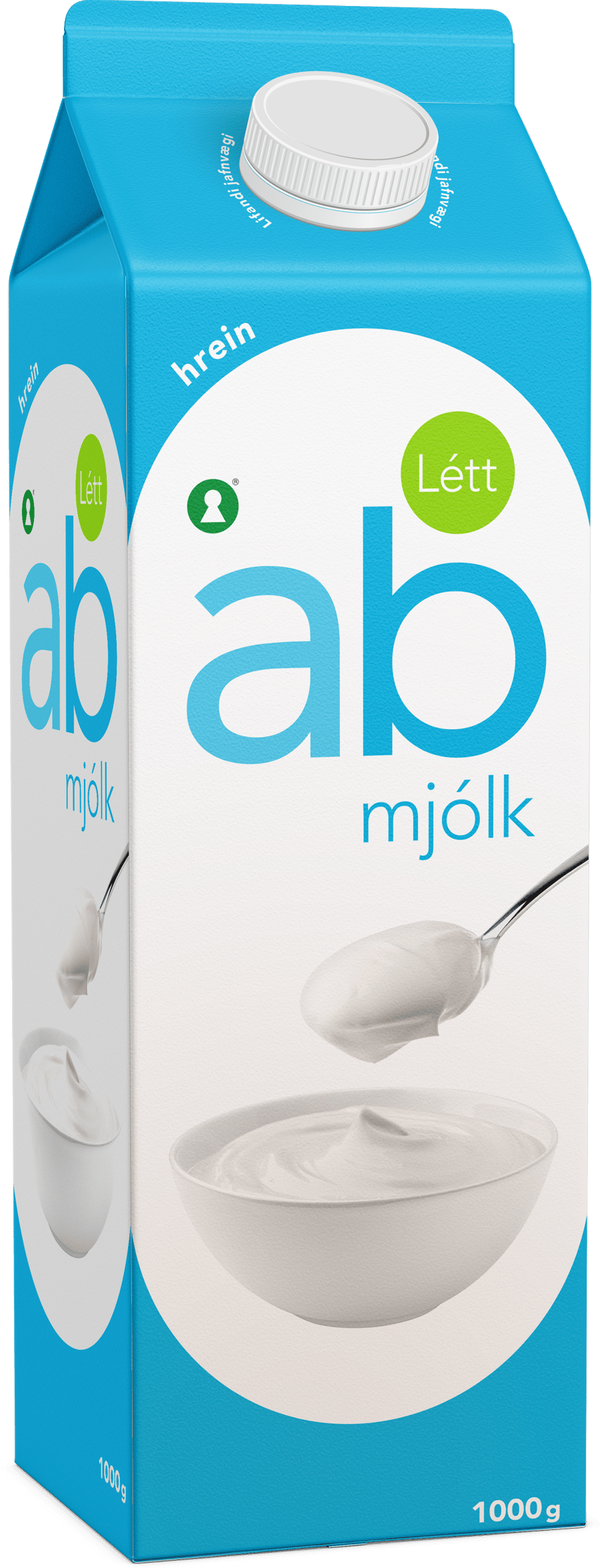 MS Létt ab-mjólk hrein 1 l