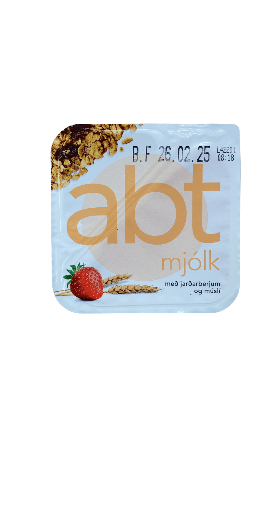 MS Abt-mjólk með jarðarberjum og múslí 168 g