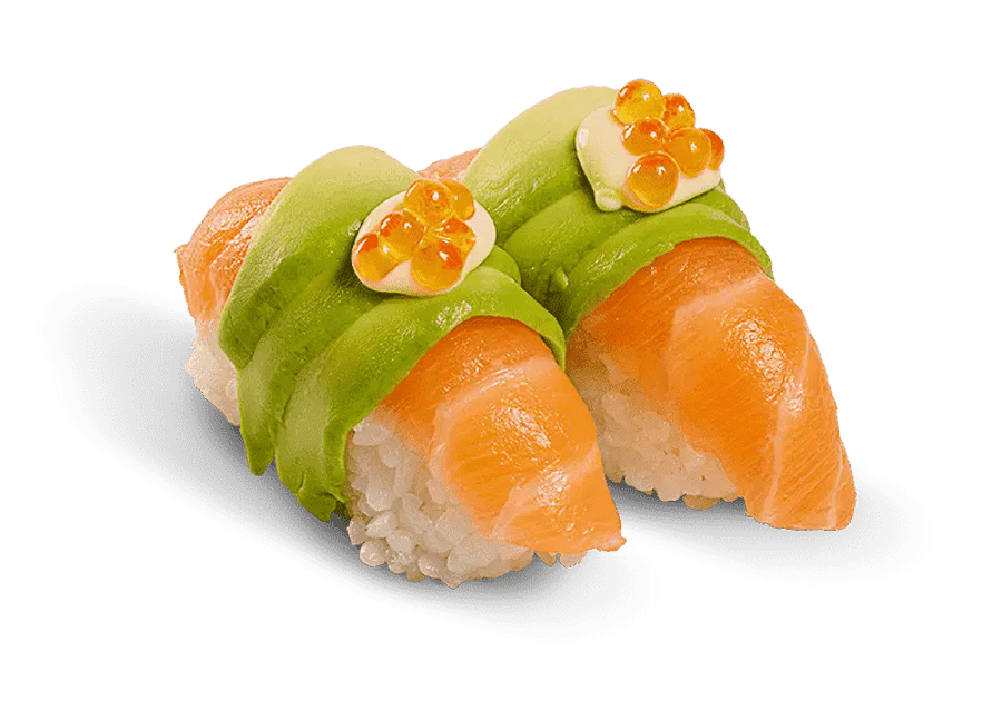 Lax & avókado nigiri