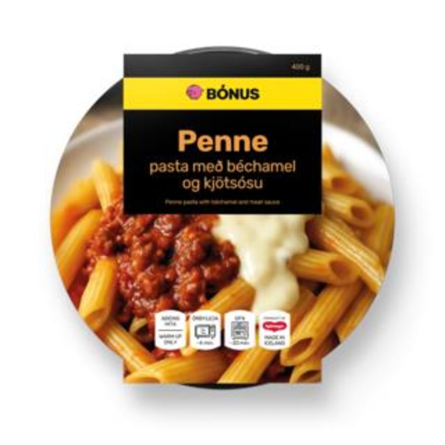 Bónus réttur penne pasta með béchamel & kjötsósu 400 g