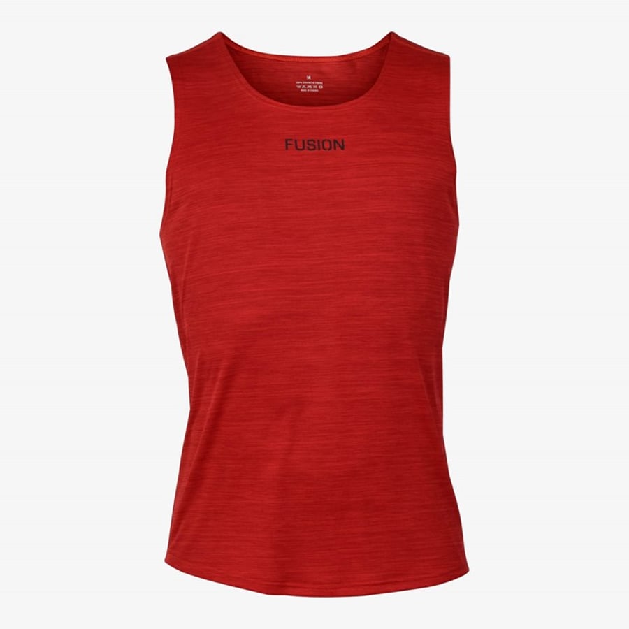 Fusion Mens C3 Singlet Red