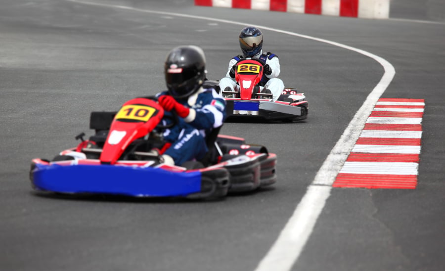 GO-KART Race á GO-KART Brautinni í Garðabæ