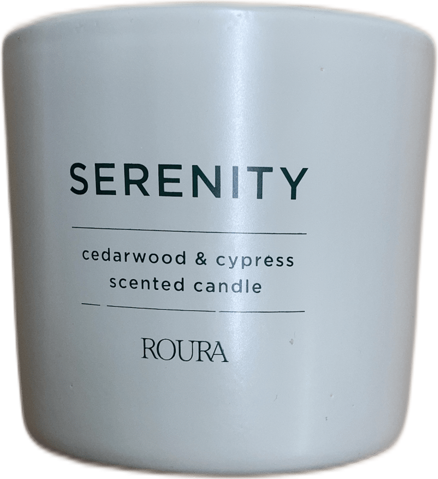 Roura Serenity ilmkerti með sedrusviðar- og sýprusilm 250 g