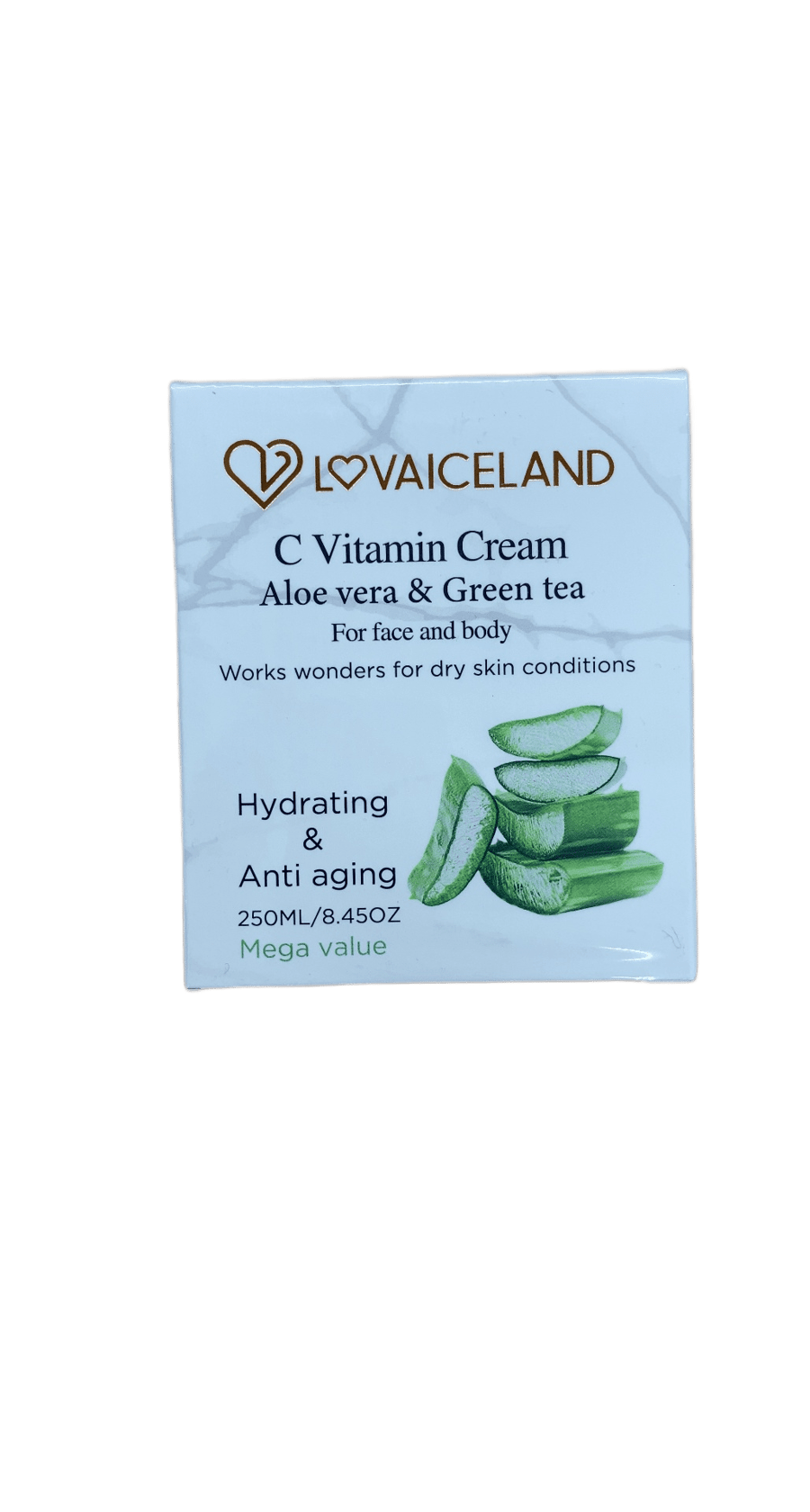 Lovaiceland C-vítamín krem með aloe vera og grænu tei 250 ml