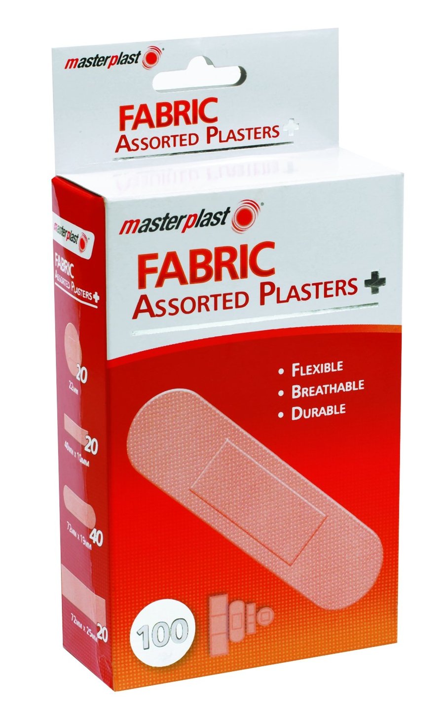 Masterplast bómullarplástrar 100 stk / Masterplast Bómullar plástrar 100 stk í pakka