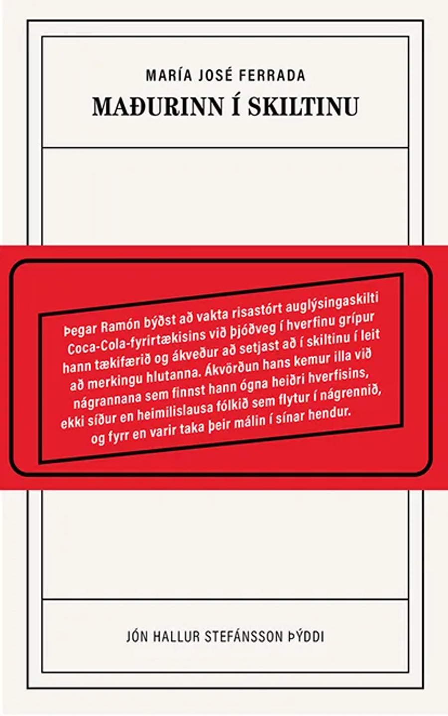 Maðurinn í skiltinu