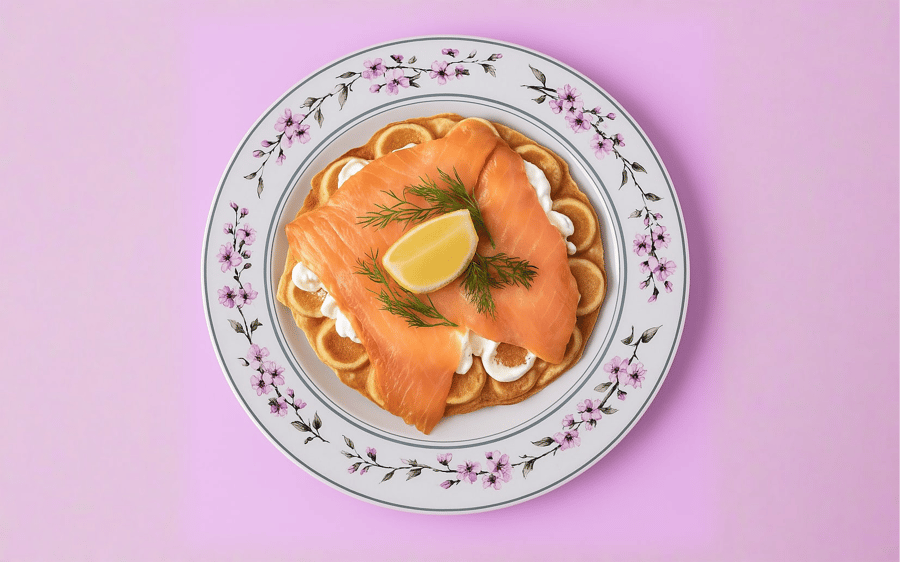 4. Smoked salmon, cream cheese and dill