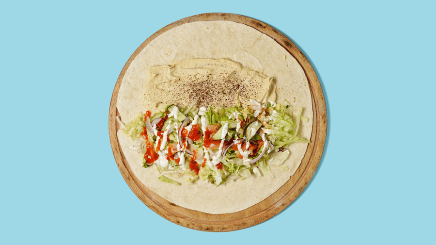9. Hummus vefja