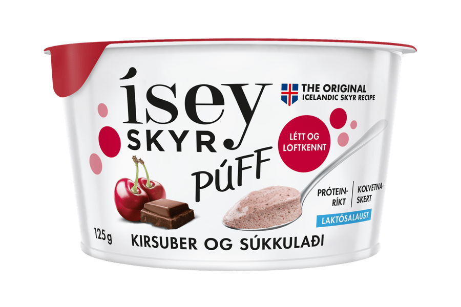 Ísey skyr Púff kirsuber og súkkulaði 125 g