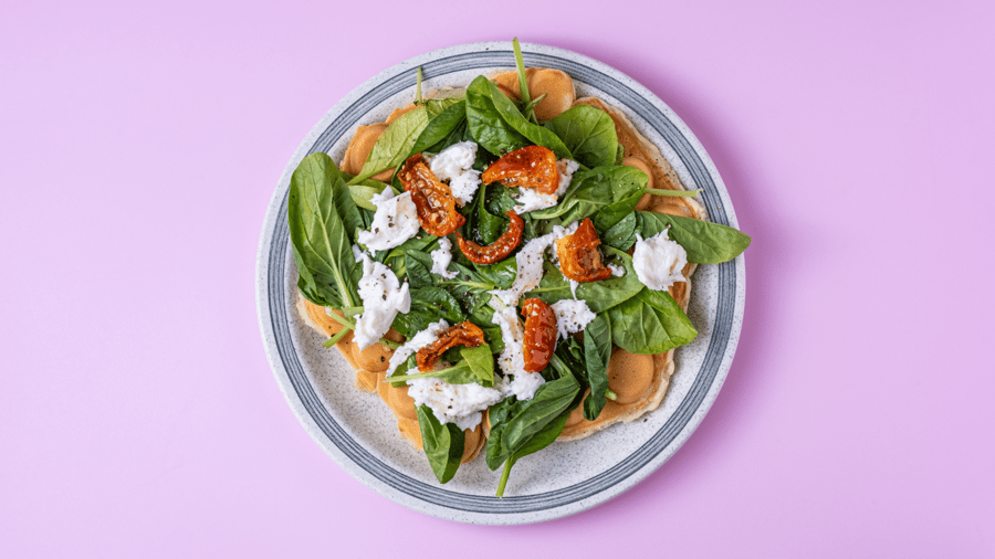 2. Mozarella, dried tomato, baby spinach, freshly grounded black pepper