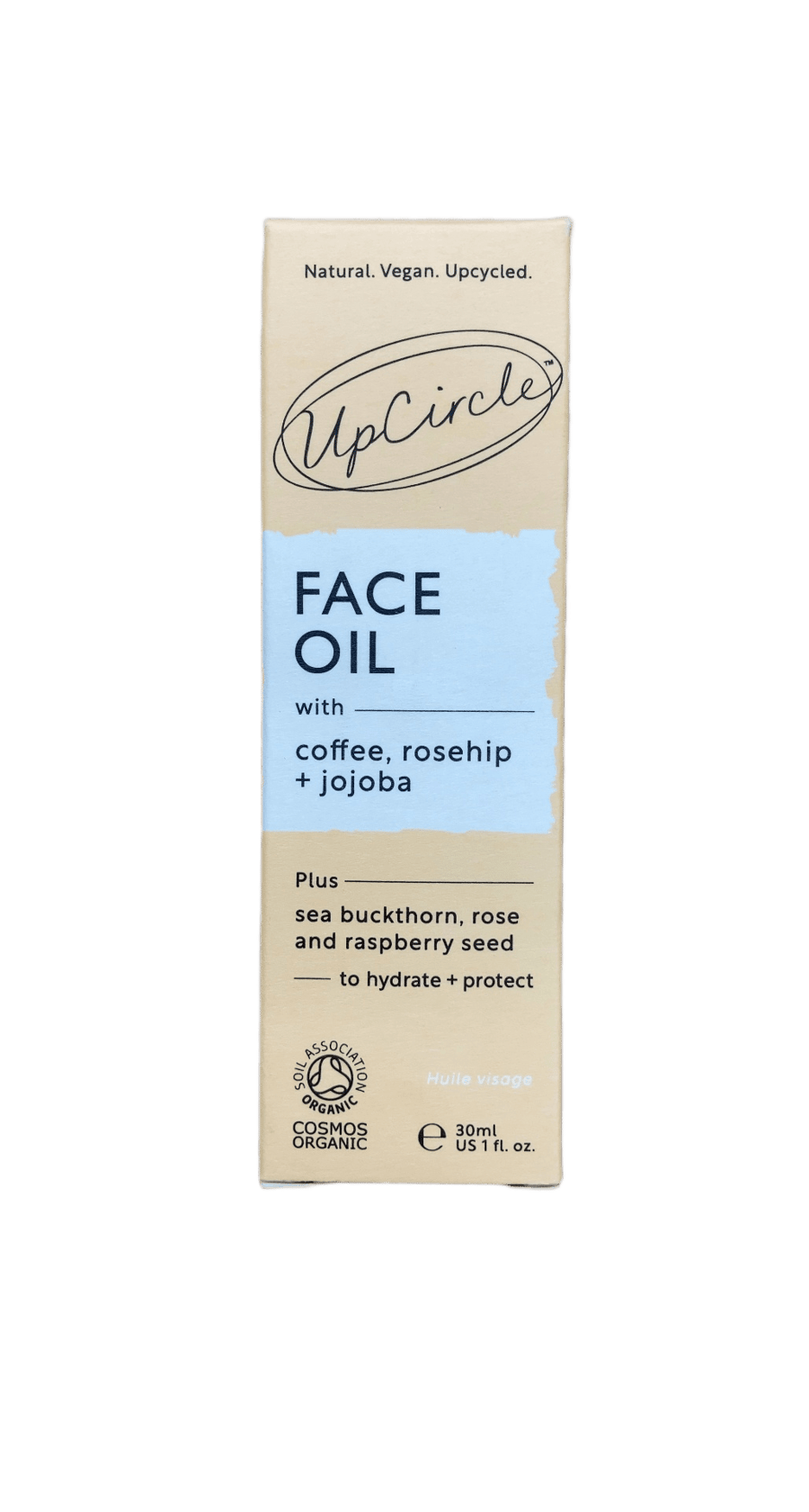 UpCircle andlitsolía með kaffi, rósaberjaolíu + jojoba 30 ml