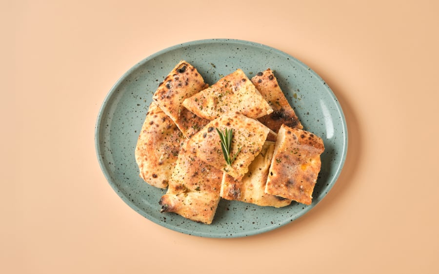 Freshly baked garlic bread