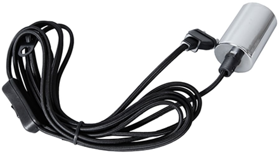 Textile cordset with switch