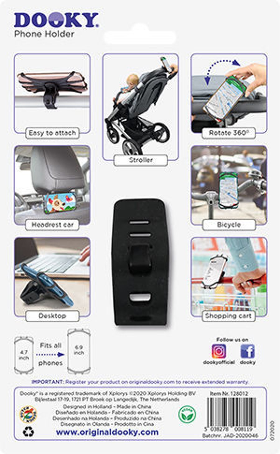 Universal phone holder