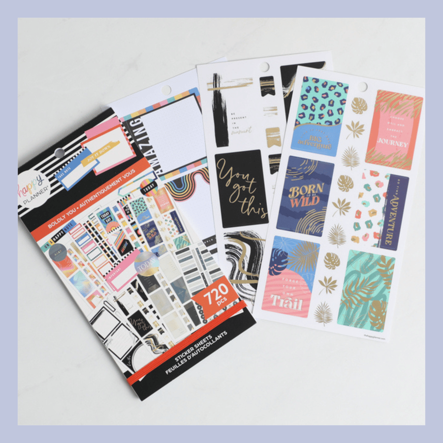 The Happy Planner límmiðar – Djarfur pakki