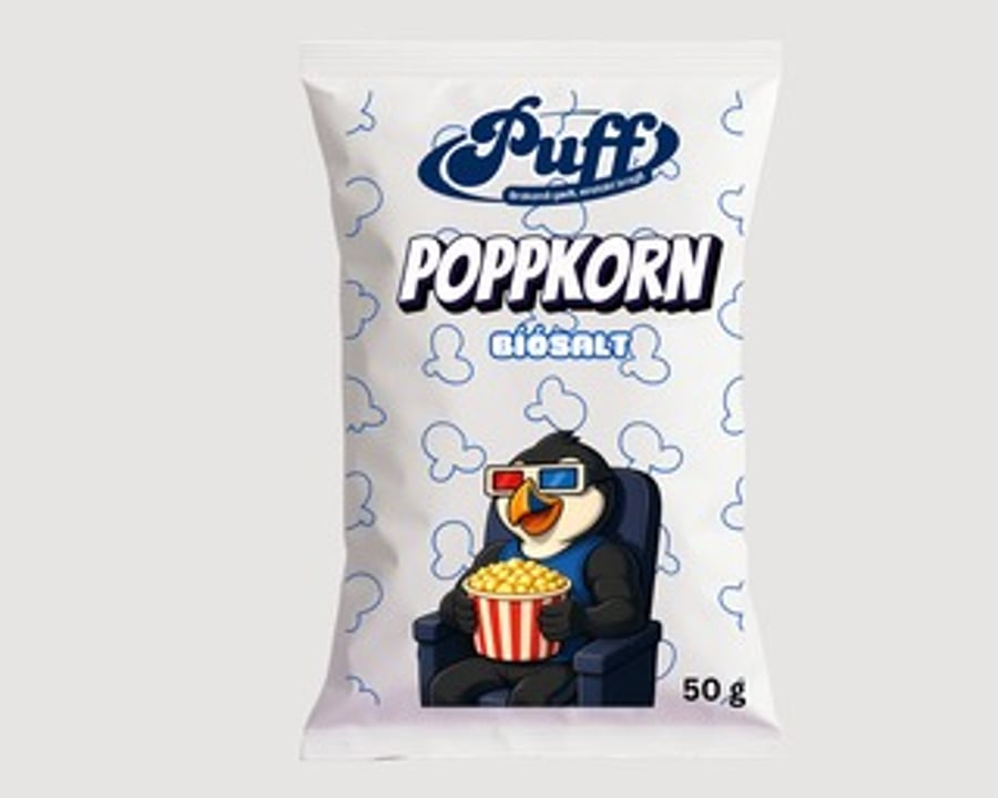 Puff poppkorn með bíósalti 50 g