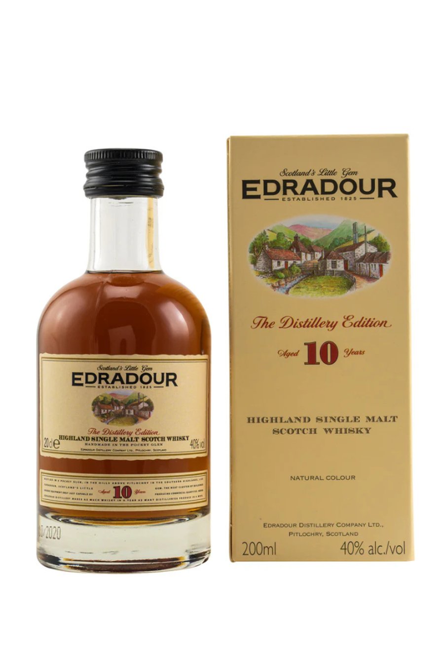 Edradour 10 ára Highland Single Malt 40% (200 ml)