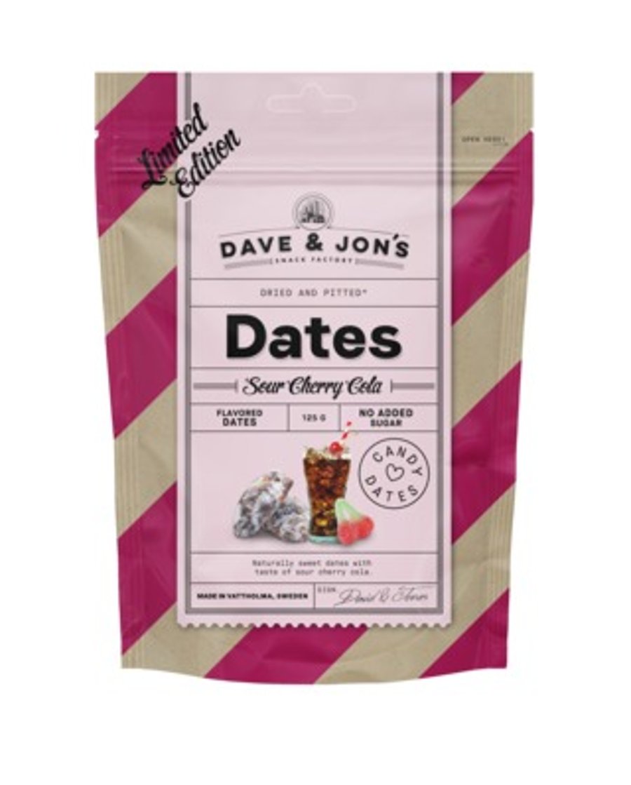 Dave & Jon's döðlur Sour Cherry Cola 125 g