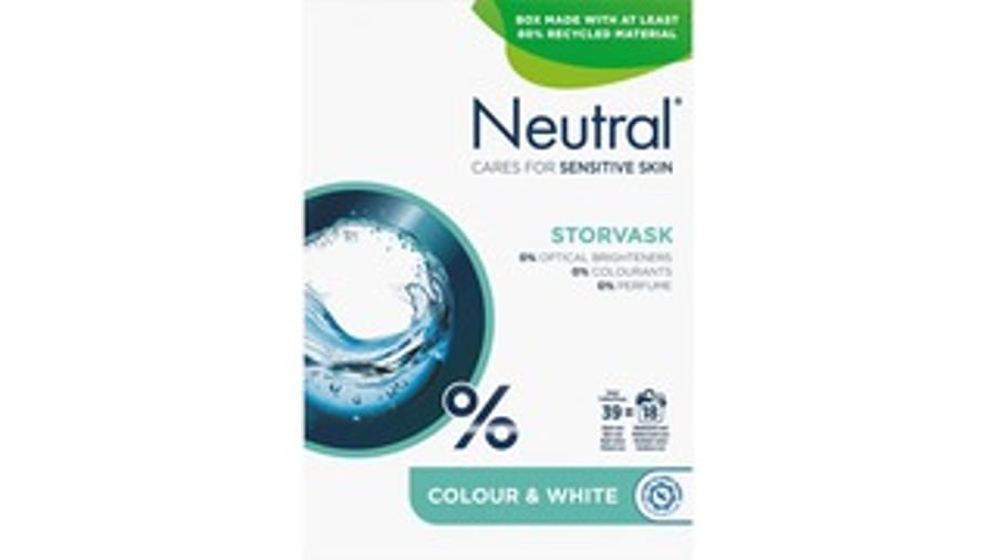 Neutral Storvask þvottaefni 60 þvottar 4,2 kg