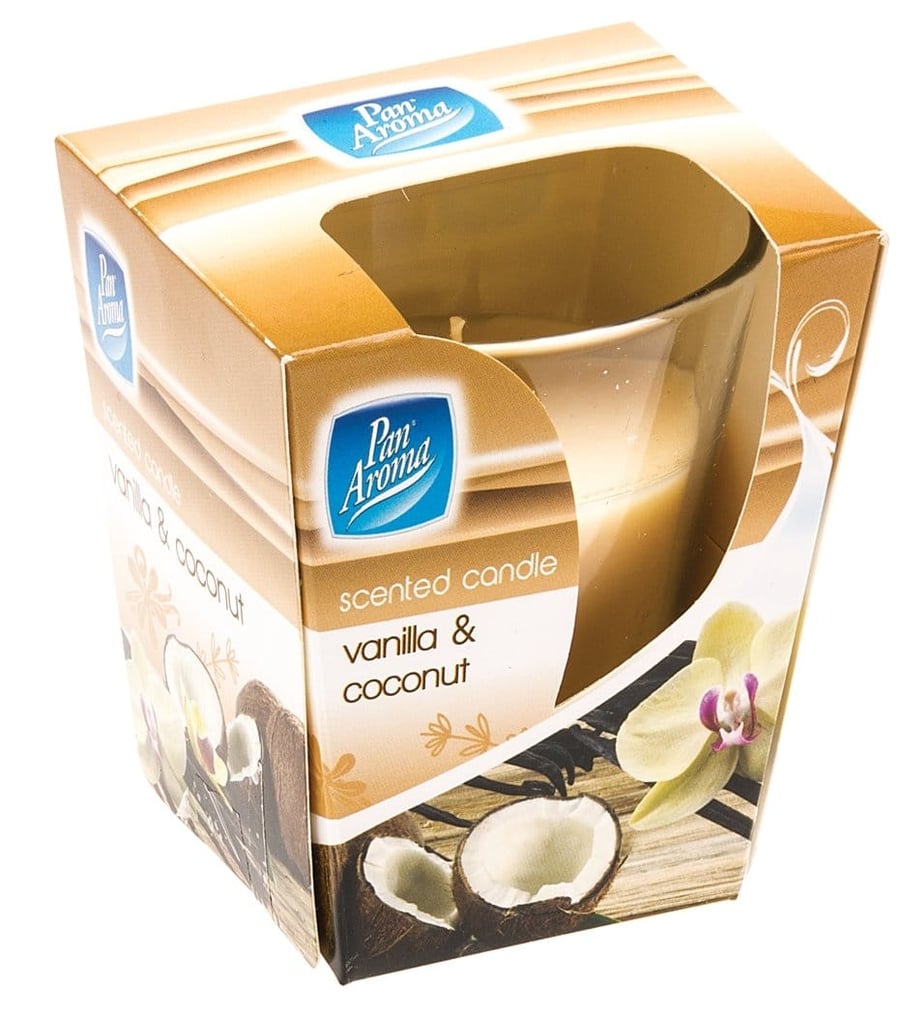 Pan Aroma ilmkerti í glasi Vanilla og kókos