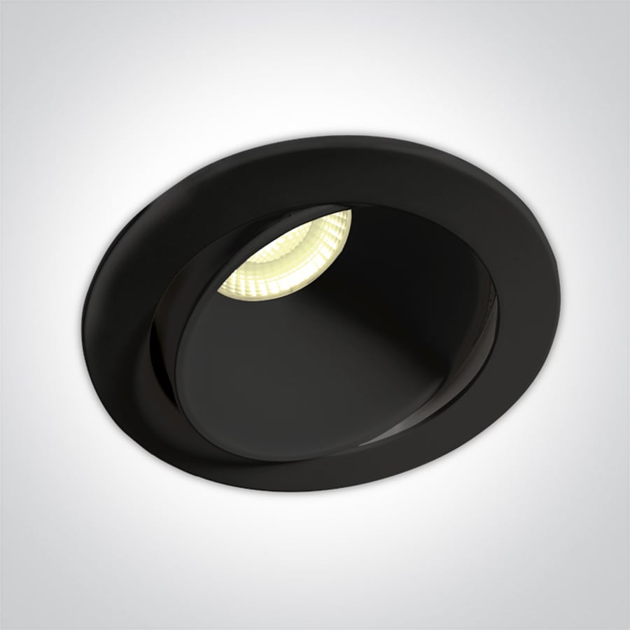 8w dark light stillanlegt svart