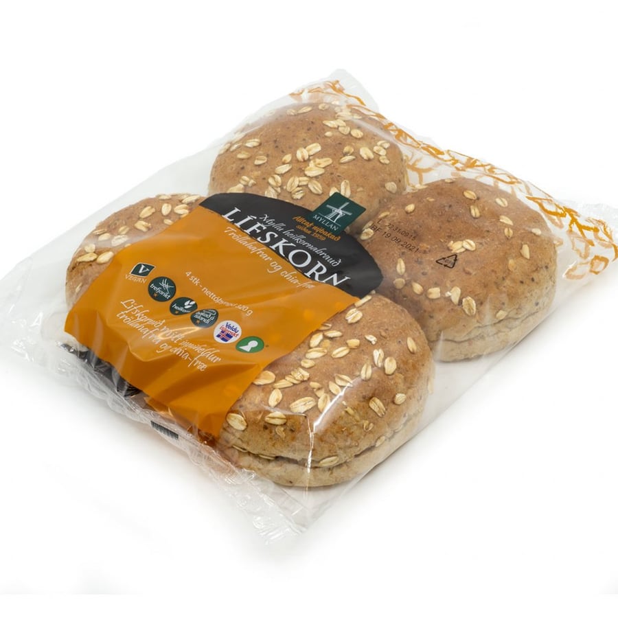 Myllan Lífskornsbollur hafrar og chia 4 stk 320 g