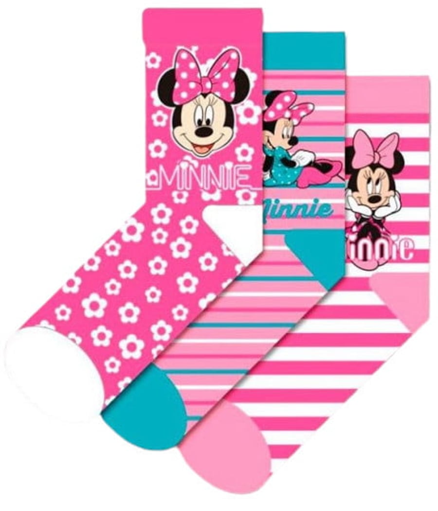 Sokkar Minnie mús 3 stk