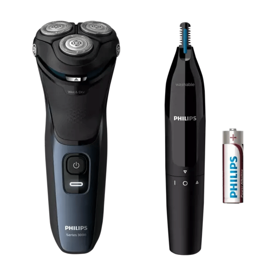 Philips Rakvél með nefhárasnyrti