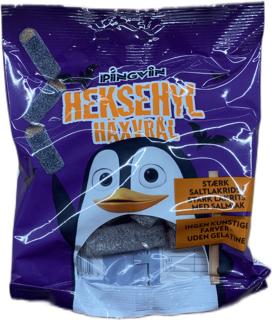 Toms Pingvin Heksehyl sterkur saltlakkrís